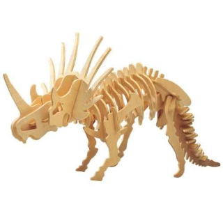 Woodcraft Dřevěné 3D puzzle Styracosaurus